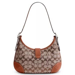 BNWT Coach Hamptons Hobo Bag in Crystal Jacquard